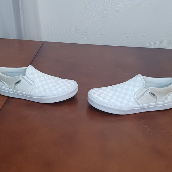 Vans Classic Slip-On Stackform Checkerboard Classic White Size 35 - Picture 8 of 10